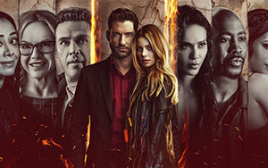 The entire cast of Tom Kapinos` urban fantasy series, `Lucifer`